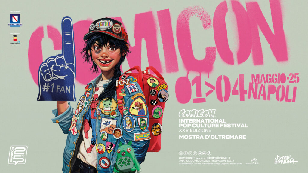 CCNA25_PosterJH_1920x1080-1024x576 COMICON Napoli 2025 chiude la XXV edizione con il record di 183.000 visitatori e annuncia le nuove date del 2026