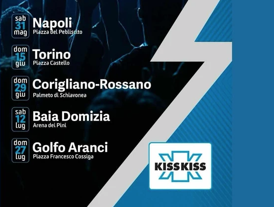 6 Kiss Kiss Way: il grande show arriva a Torino il 14 e 15 giugno!