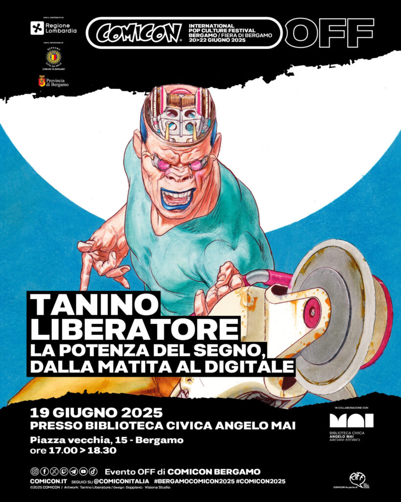 CCBG25_Loca_Liberatore_layoutOFF-819x1024 COMICON Bergamo (20-22 giugno) | Tutte le mostre e il programma OFF