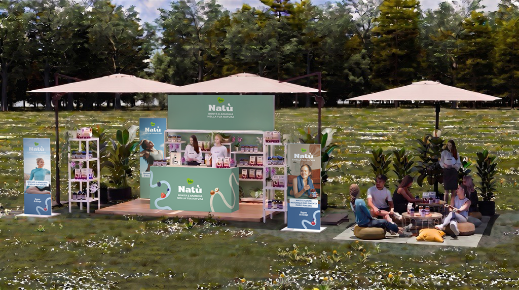 render-ambientato-stand-natu-2026-1024x572 NATÙ PORTA IL GUSTO DEL BENESSERE A WANDERLUST: APPUNTAMENTO CON LA COMMUNITY A VENEZIA E MILANO